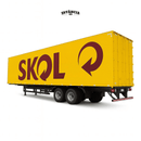 Miniatura Caminhão SC124 Com Controle Remoto + Carreta de BRINDE e Som Bluetooth